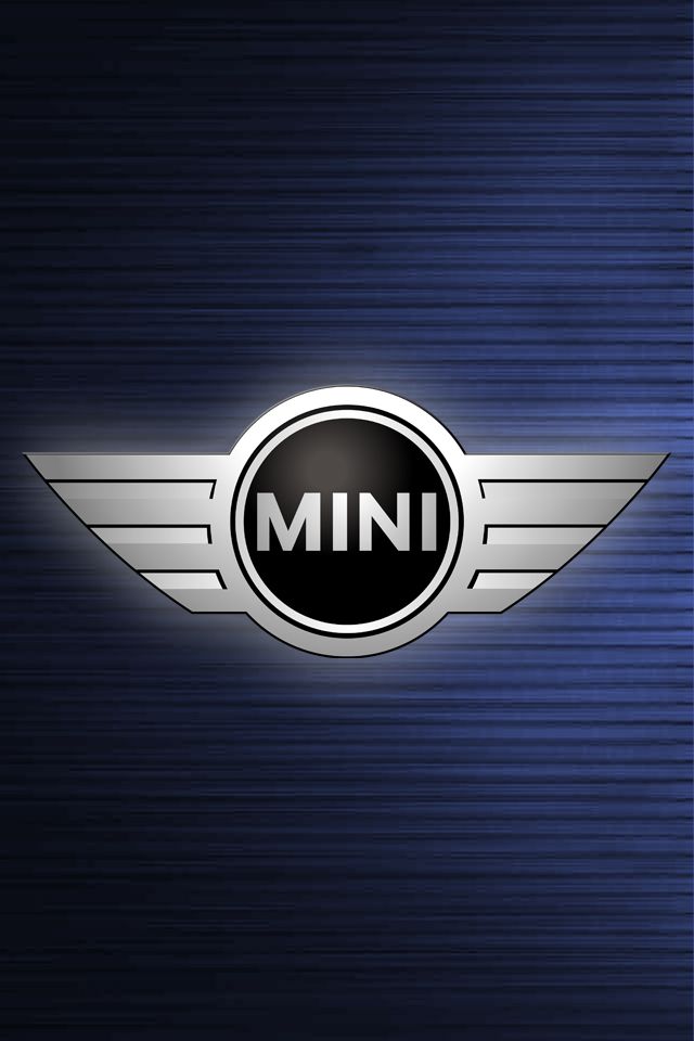 Mini Cooper Logo Blue Wallpaper For iPhone And 4s HD