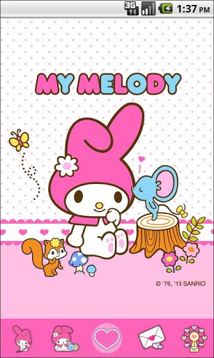 Bigger My Melody Kiss Me Theme For Android Screenshot