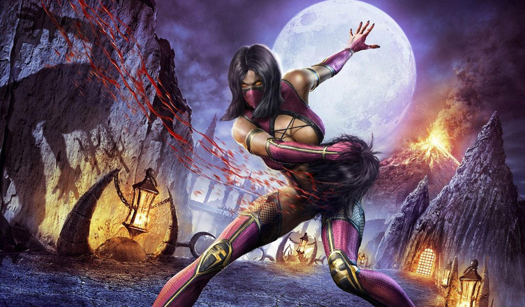 Mileena   Mortal Kombat Widescreen Wallpaper   7311 1024x600