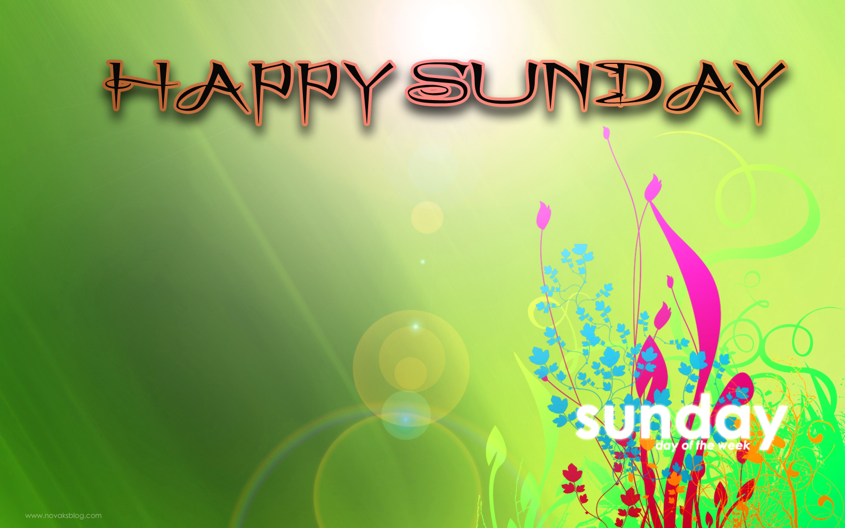 Sunday Good Morning Wishes Widescreen Wallpaper