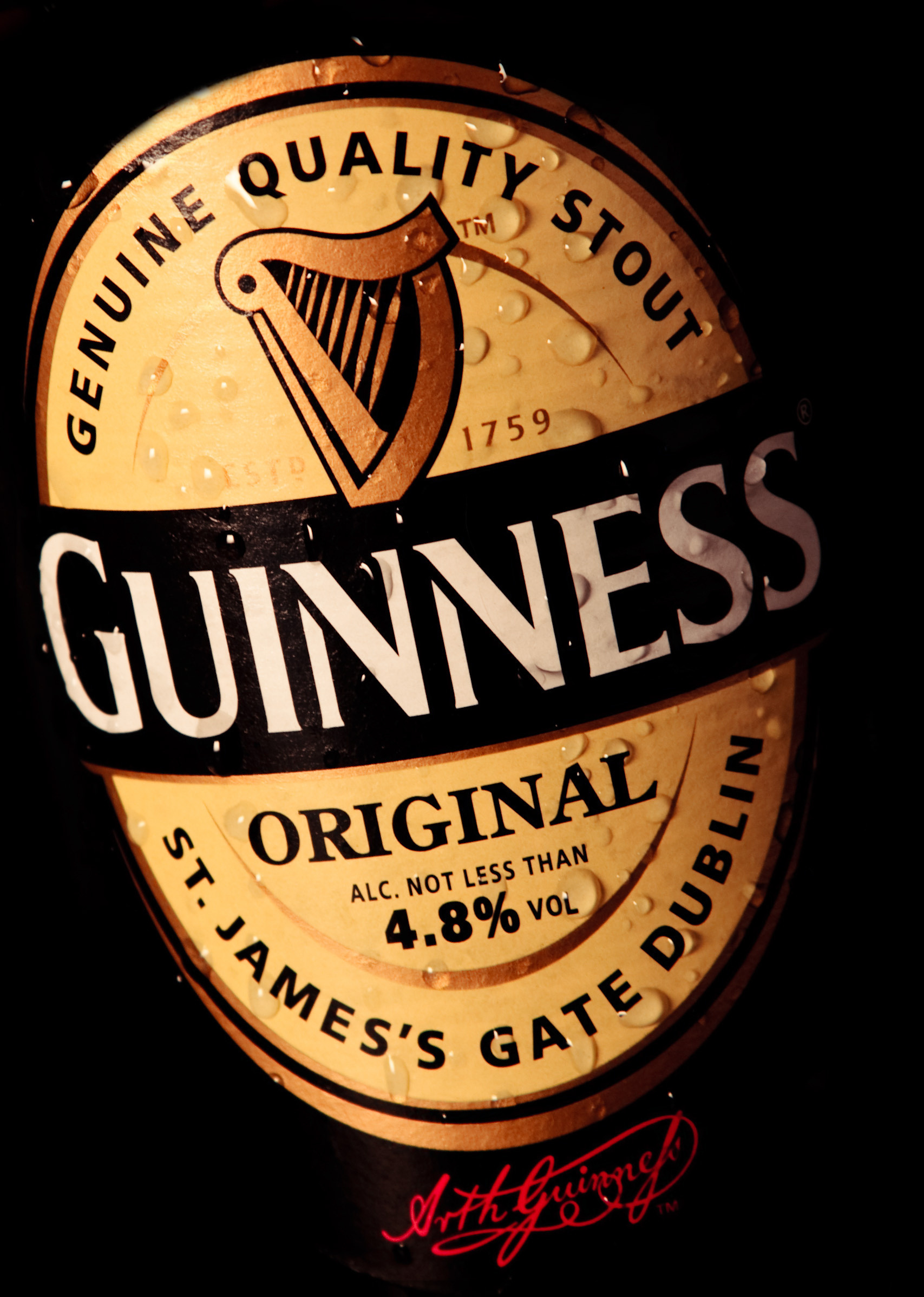Wallpaper Guinness Beer Label Desktop In