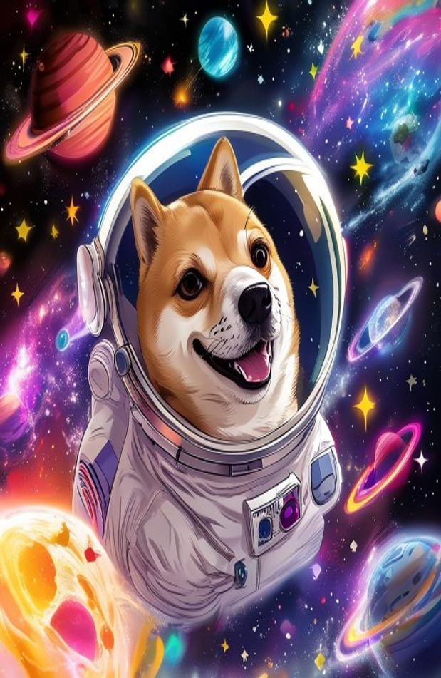 Doge Space Wallpaper