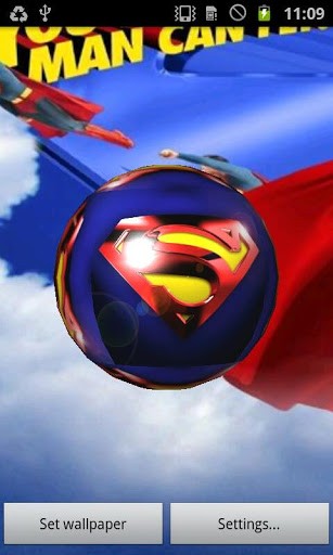 Bigger Superman 3d Live Wallpaper For Android Screenshot