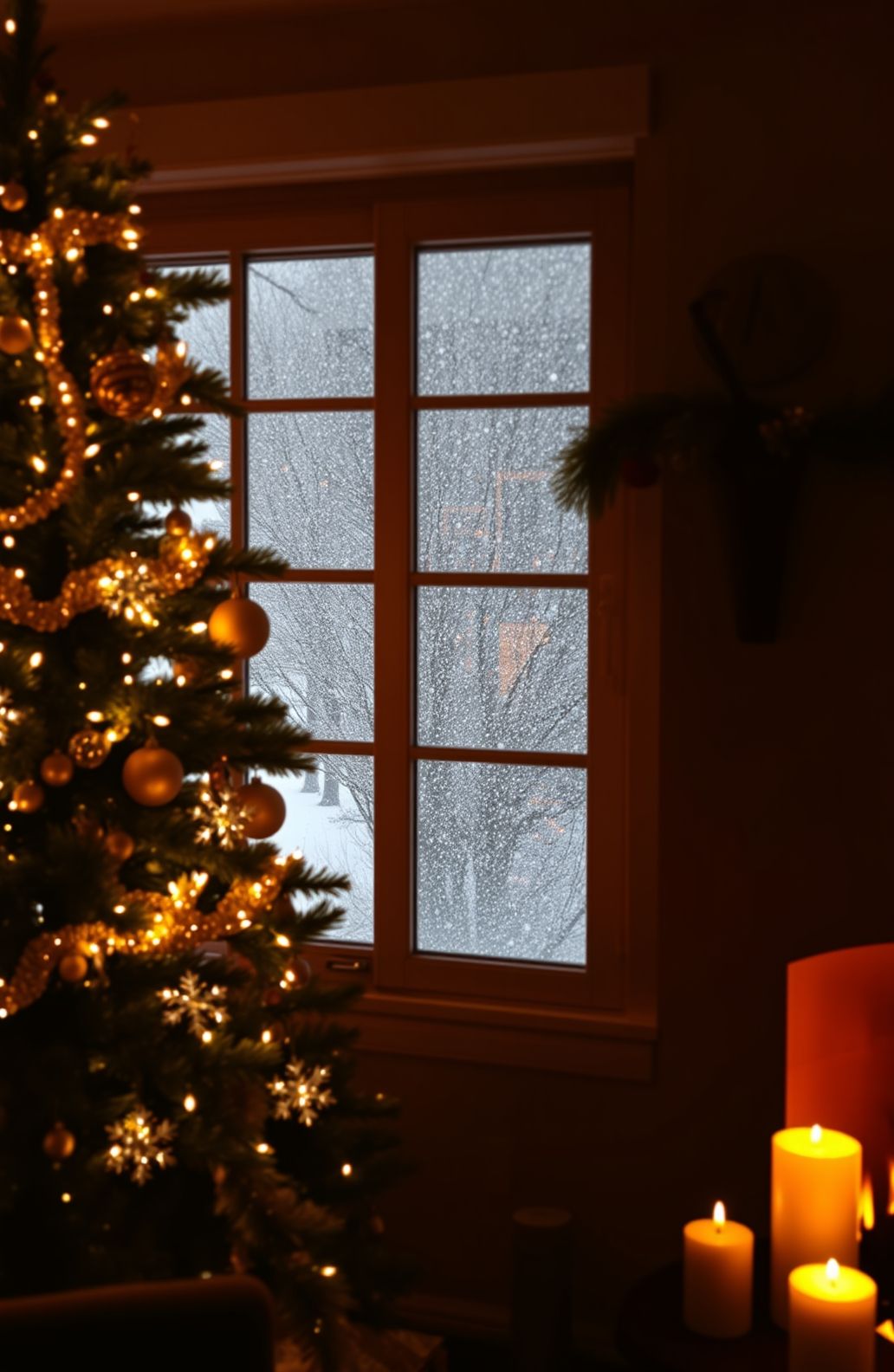 Blinking Christmas Lights Wallpaper
