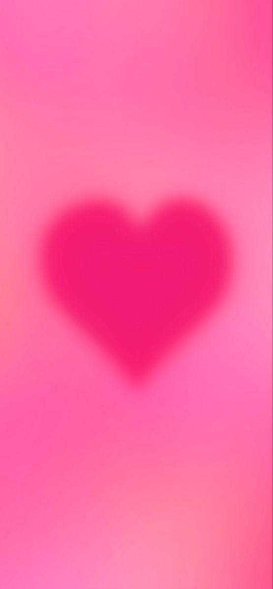 Pink Heart Aura Wallpaper iPhone In iPad
