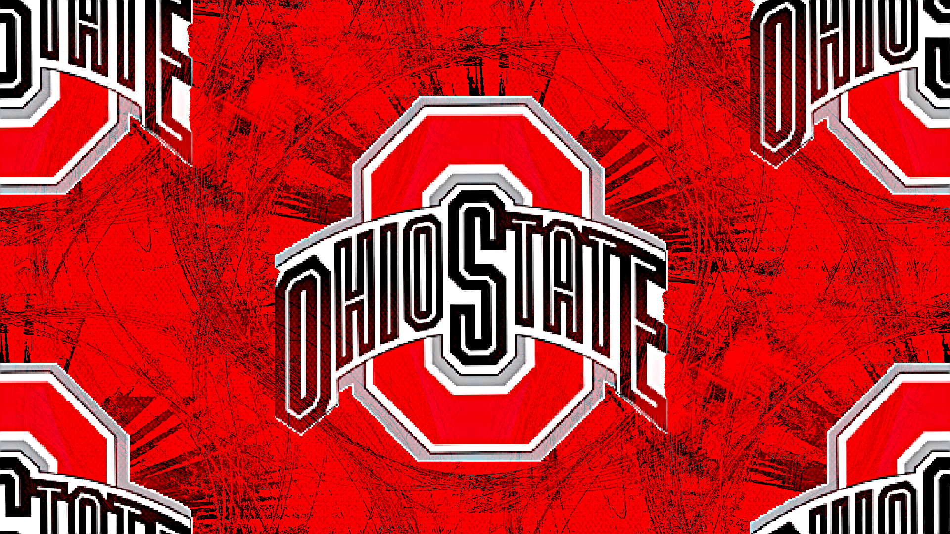 Ohio State Red Block O Football Wallpaper
