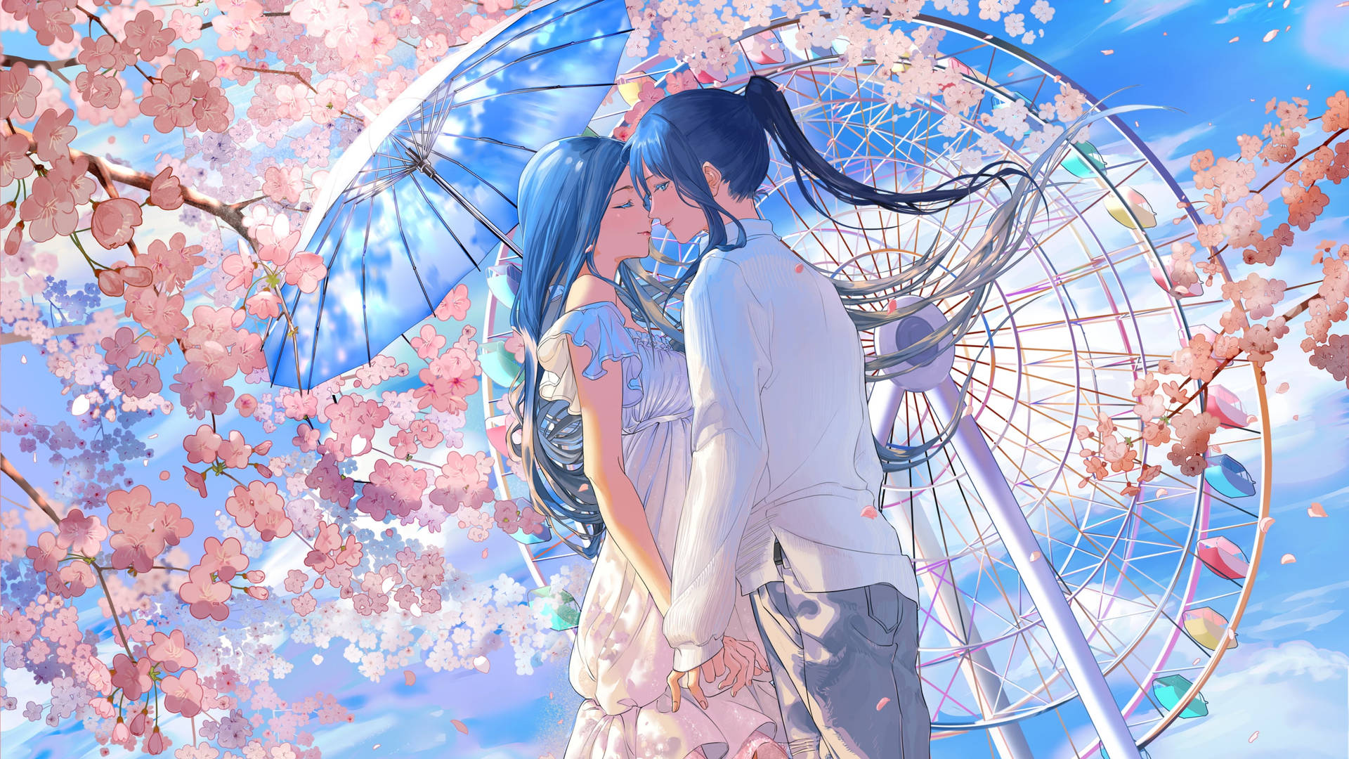 Cute Anime Couple Wallpaper
