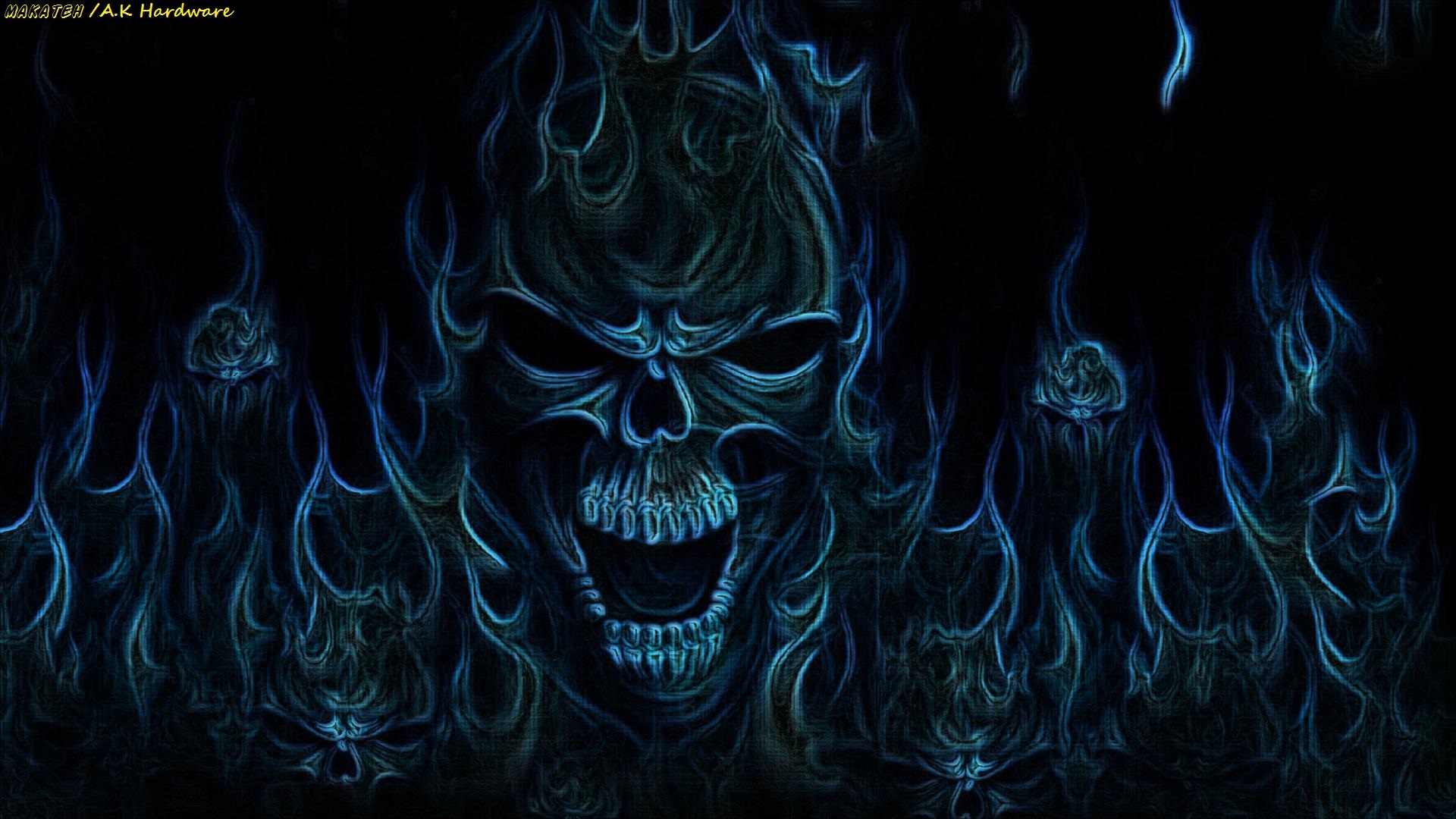 Black Skull HD wallpaper