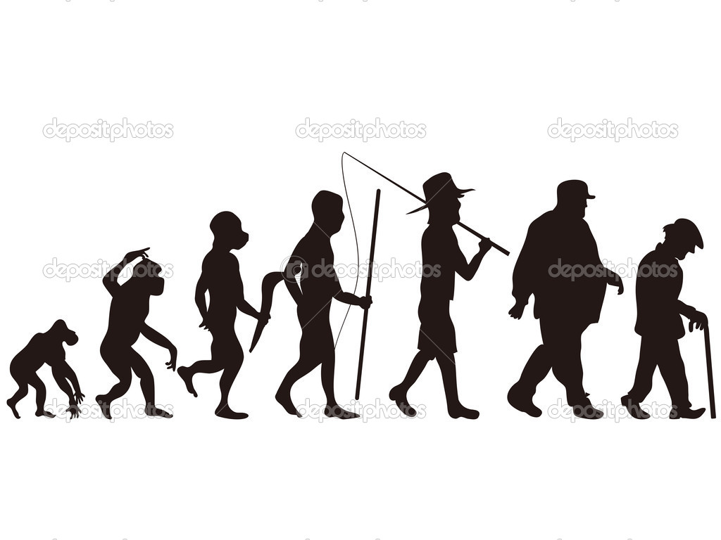 human evolution stock vector huhulin human evolution stock