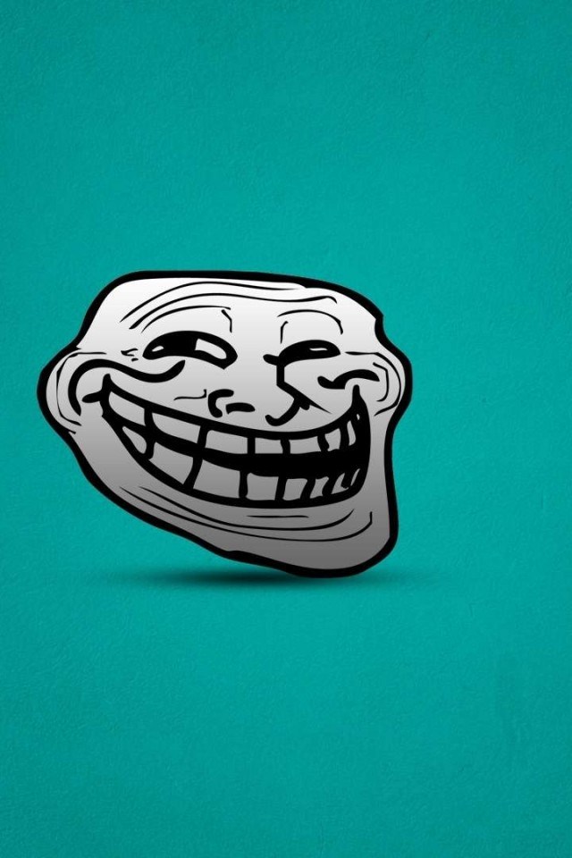Funny Troll Face Best Wallpaper For iPhone 5s 5c