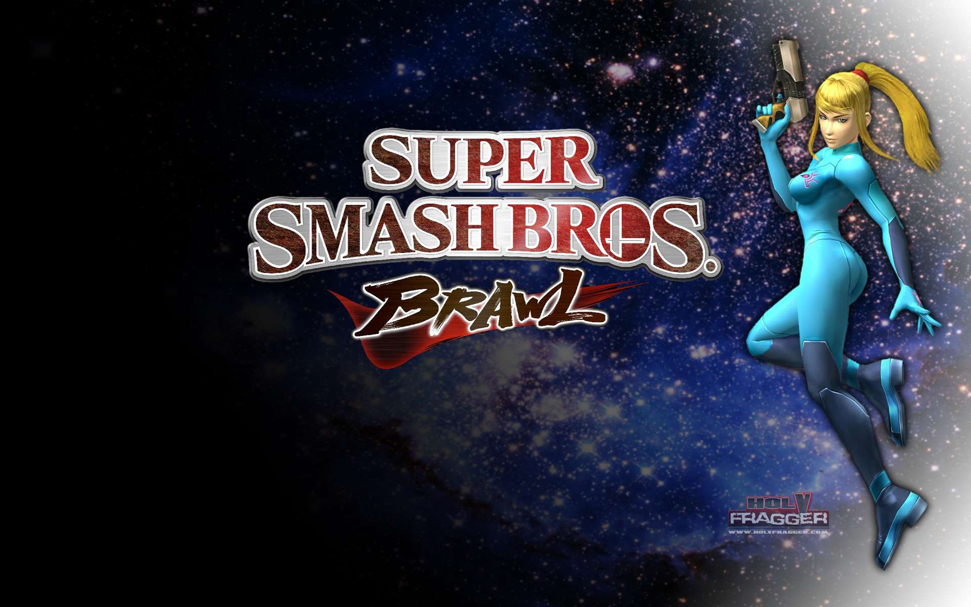 Holyfragger Super Smash Bros Brawl Wallpaper Zero Suit Samus