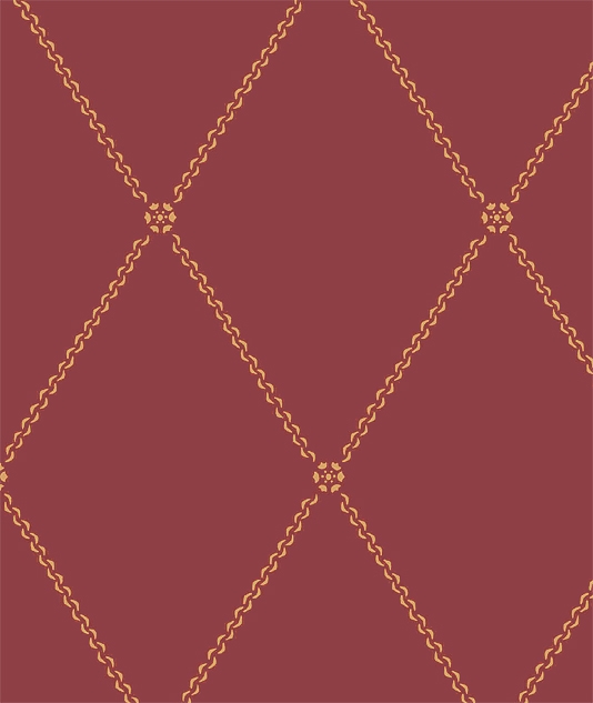 Free download Trellis Wallpaper Red and Gold Wallpaper [534x633] for