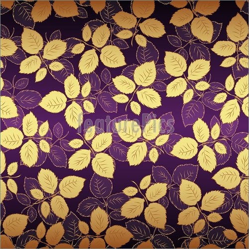 Gold Purple Floral Background Illustration Royalty Vector At