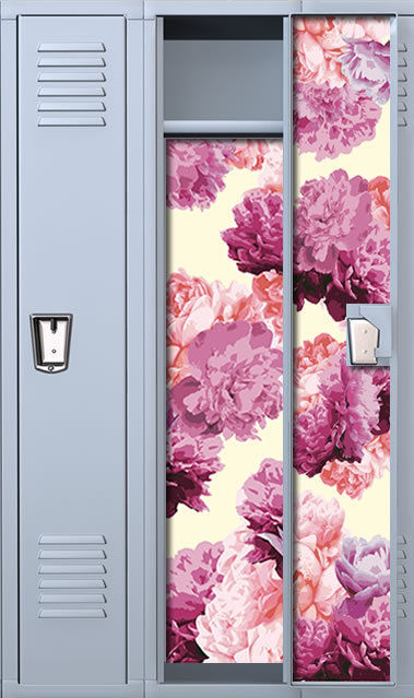Chevron Pink Sapphire Full Length Magic School Locker Wallpaper Set