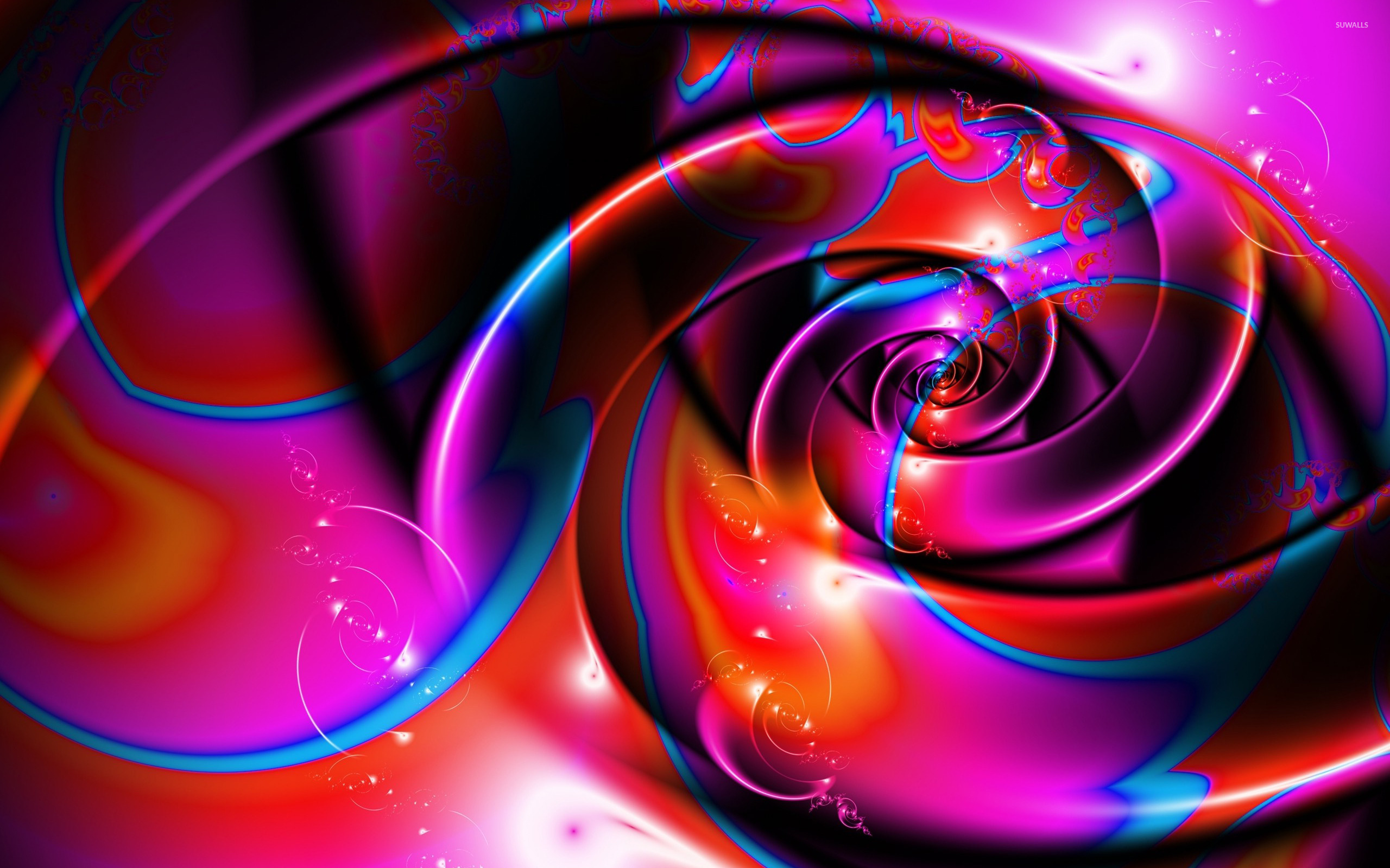 Purple Swirls Wallpaper Abstract