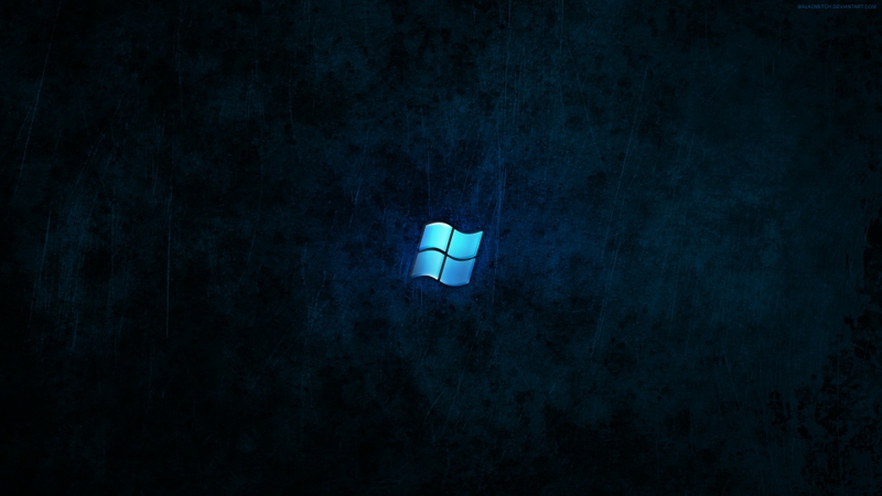 Blue Dark Windows Wallpaper