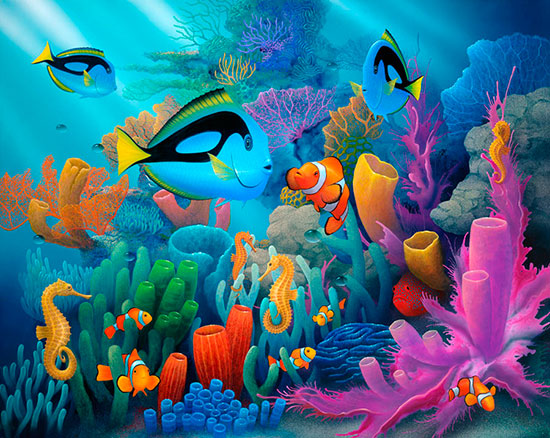 Underwater Murals Sea Life Wallpaper