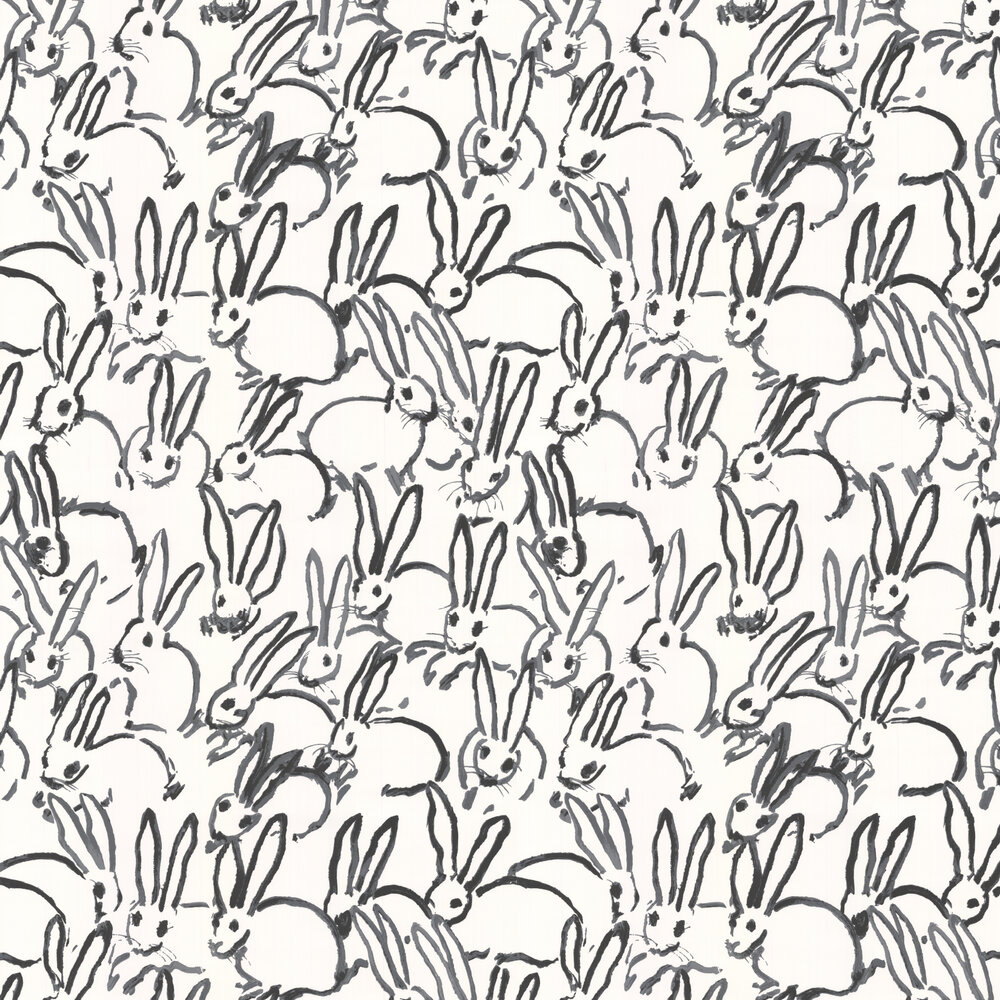Hunt Slonem Hutch By Lee Jofa Black White Wallpaper