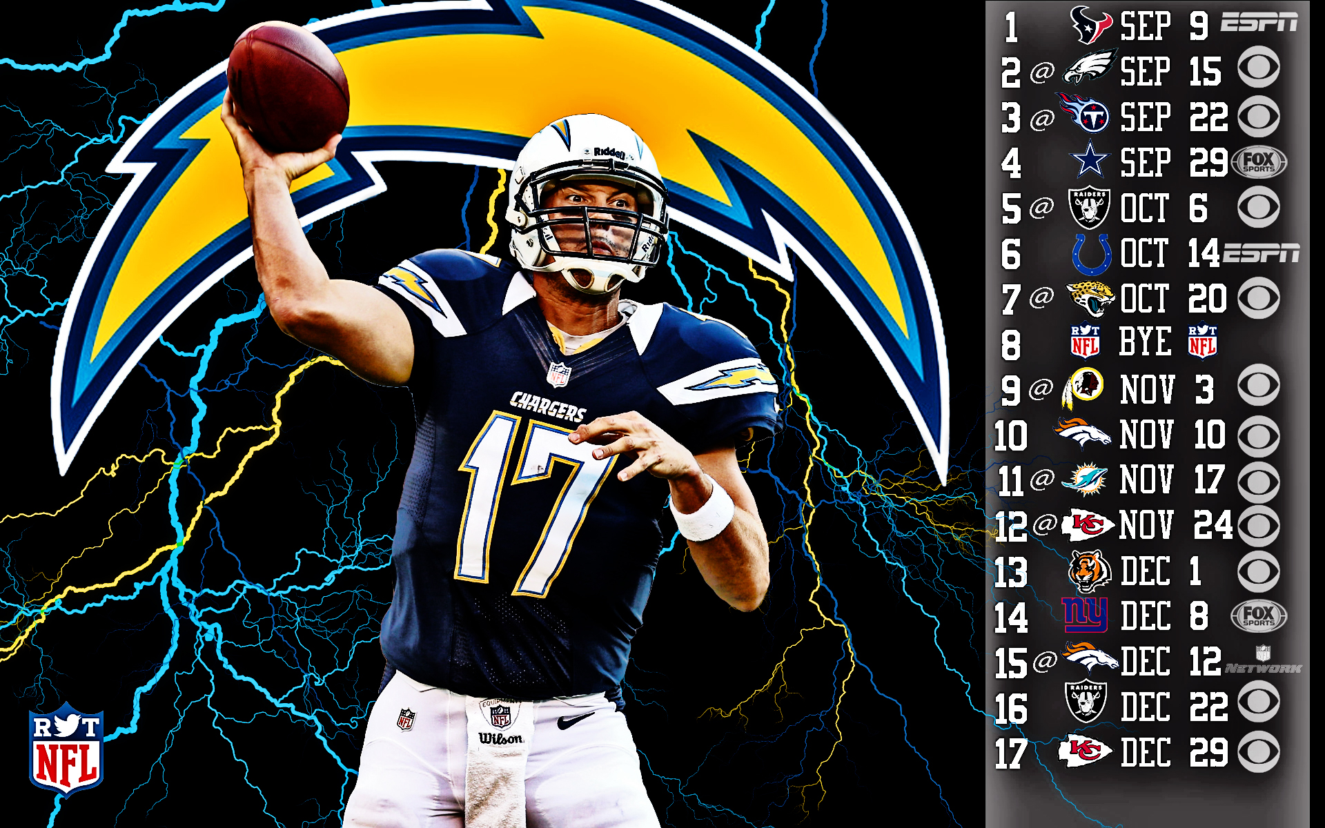 San Diego Chargers football nfl wallpaper 1920x1200