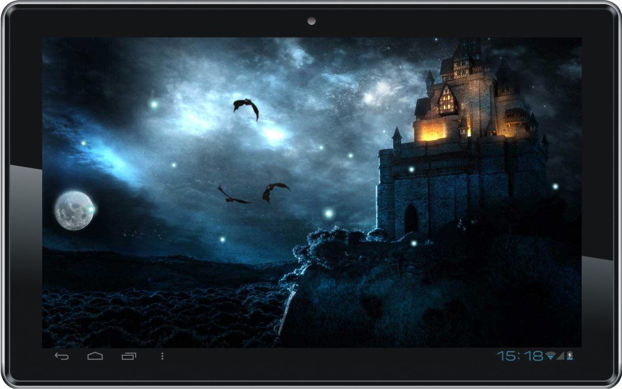 Gothic Moon HD Live Wallpaper Screenshot