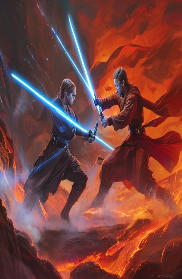 Anakin Vs Obi Wan Wallpaper