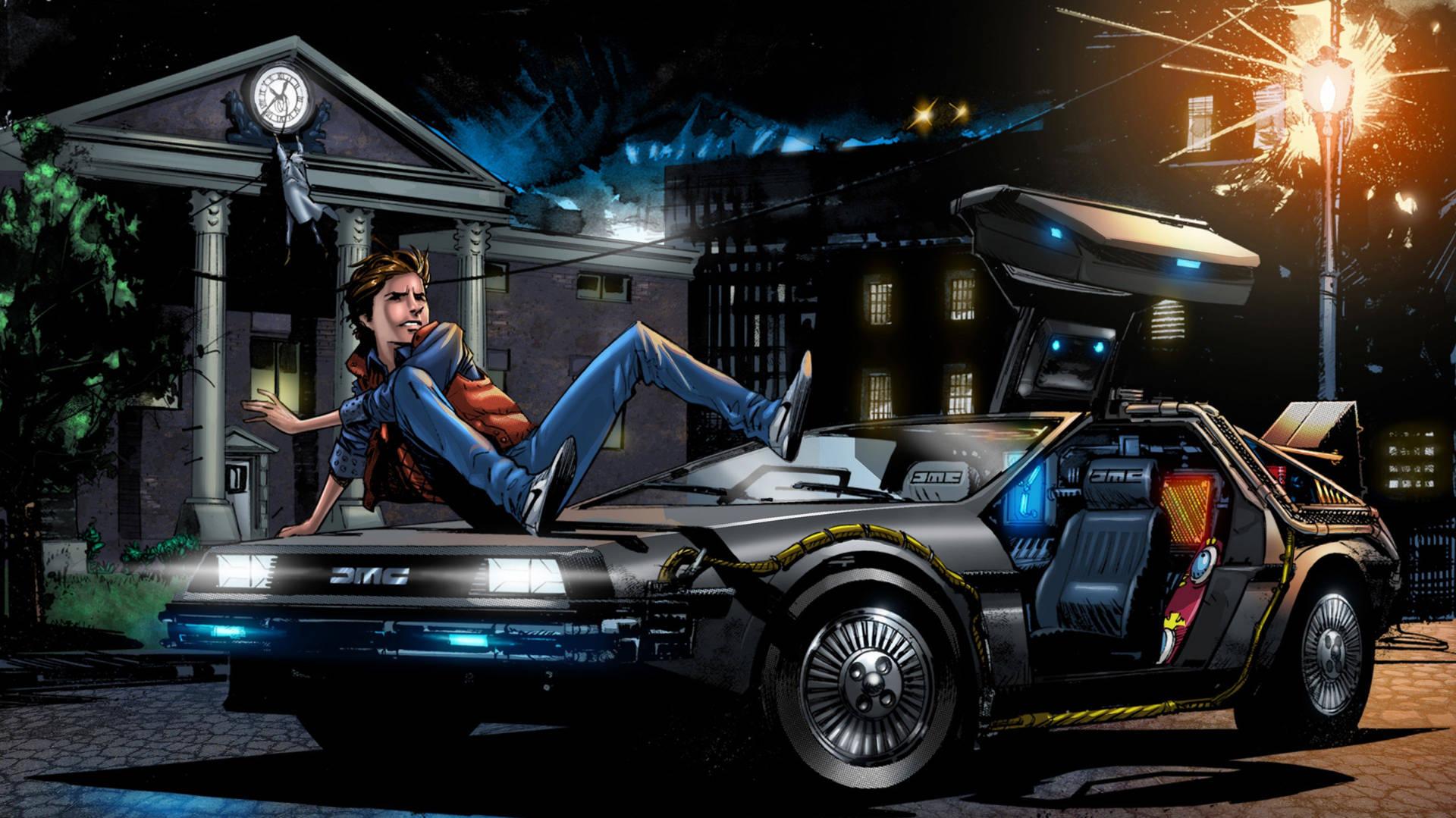 Download Back To The Future Digital Anime Wallpaper