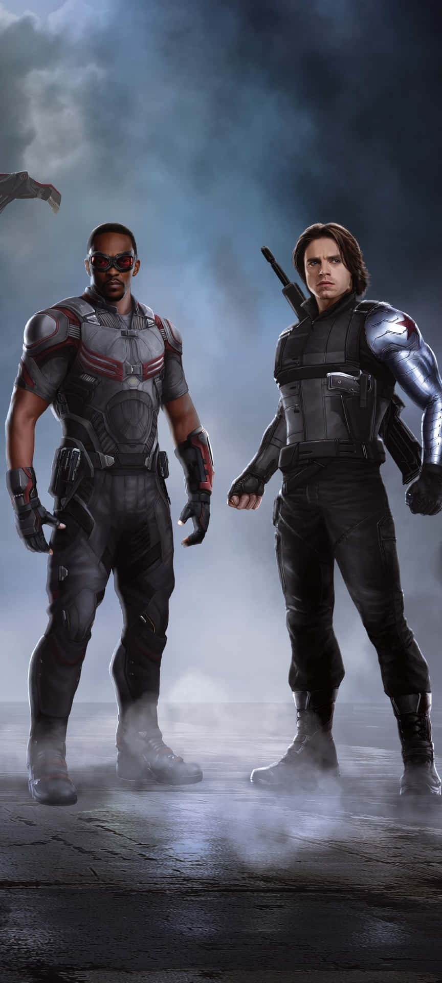 Bucky Barnes Ready To Gear Up On Your iPhone Wallpaper