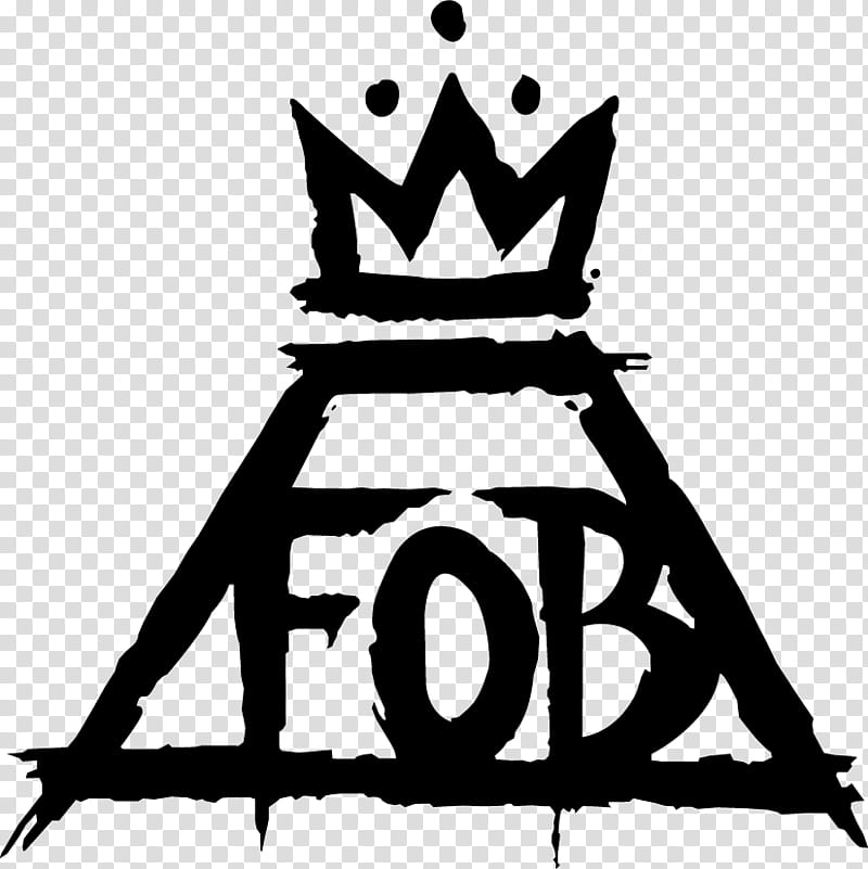 Fall Out Boy Logo Black Fob Transparent Background Png