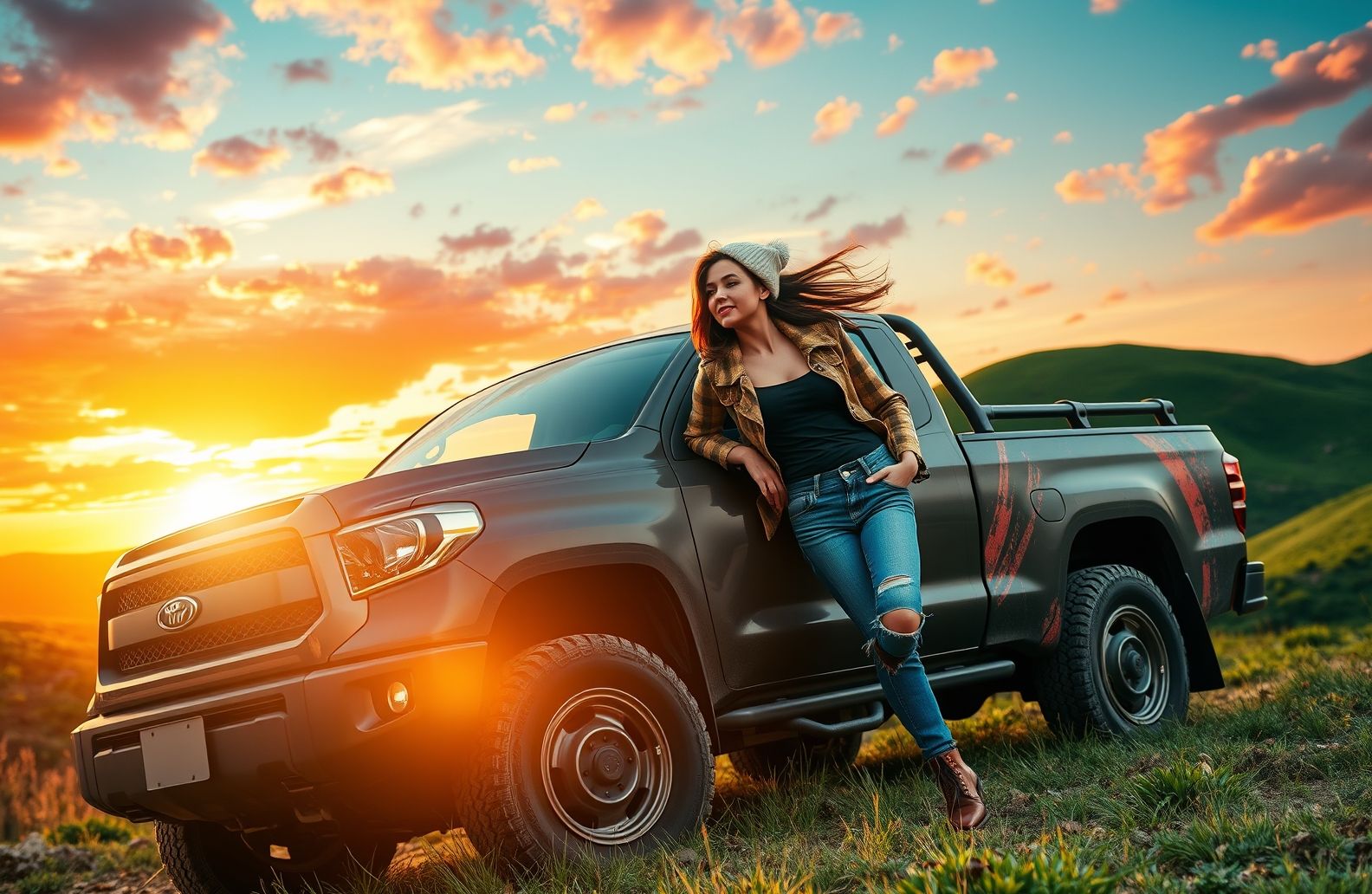 Girls And Trucks Wallpaper