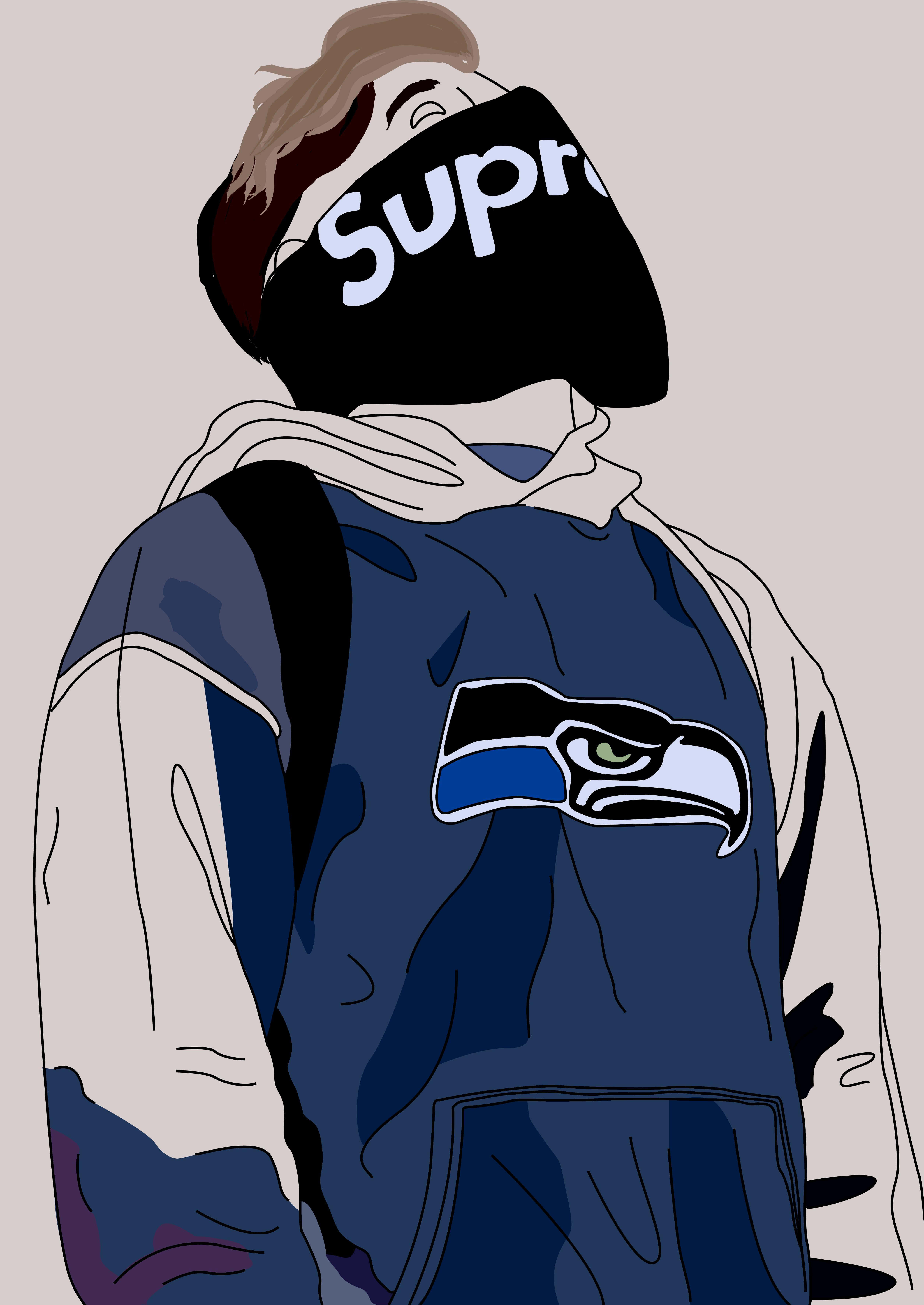 Supreme Cartoon Wallpaper