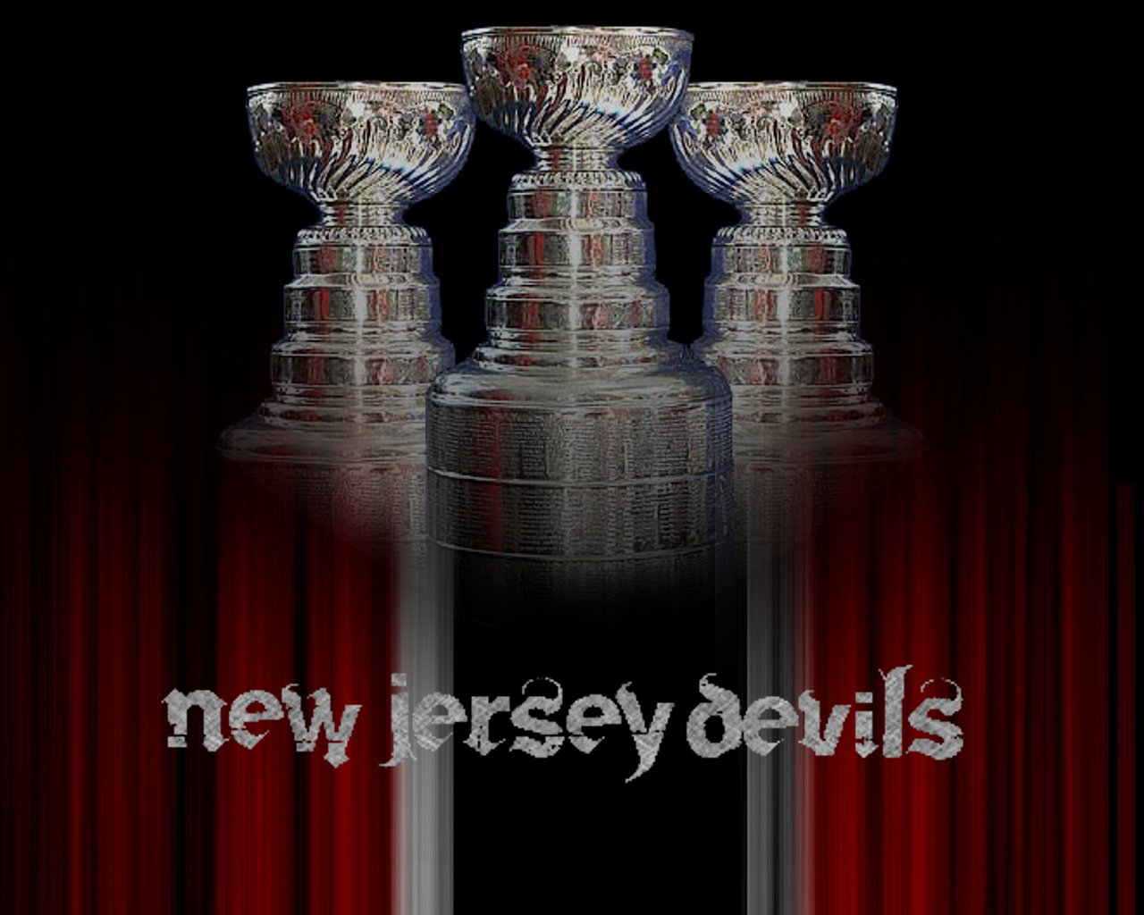 New Jersey Devils Stanley Cup Banner Collection Photo Mint - 9348166