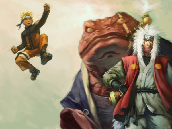 Naruto And Jiraiya By Cuson