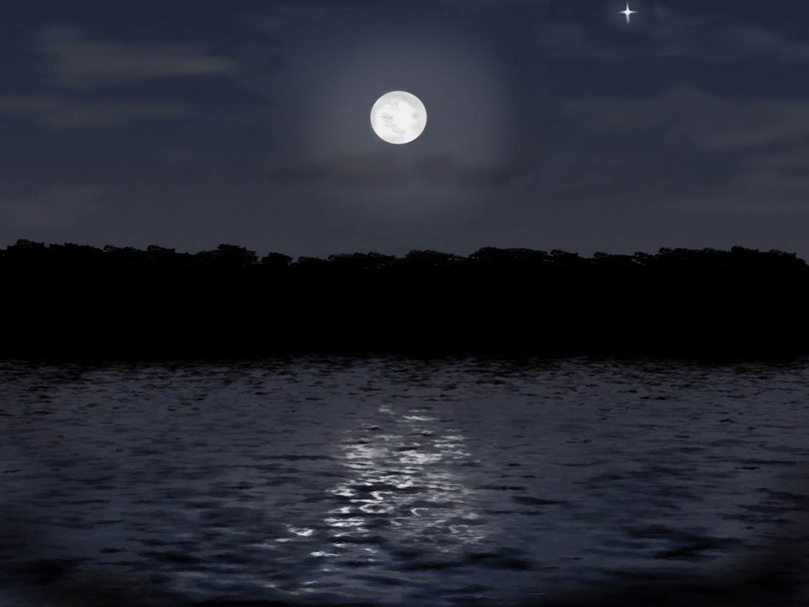Moonlight Lake Wallpaper By Diabolic R00t