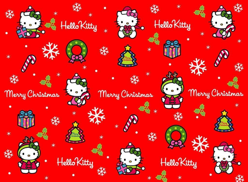 Celebrate The Holidays With Hello Kitty Wallpaper