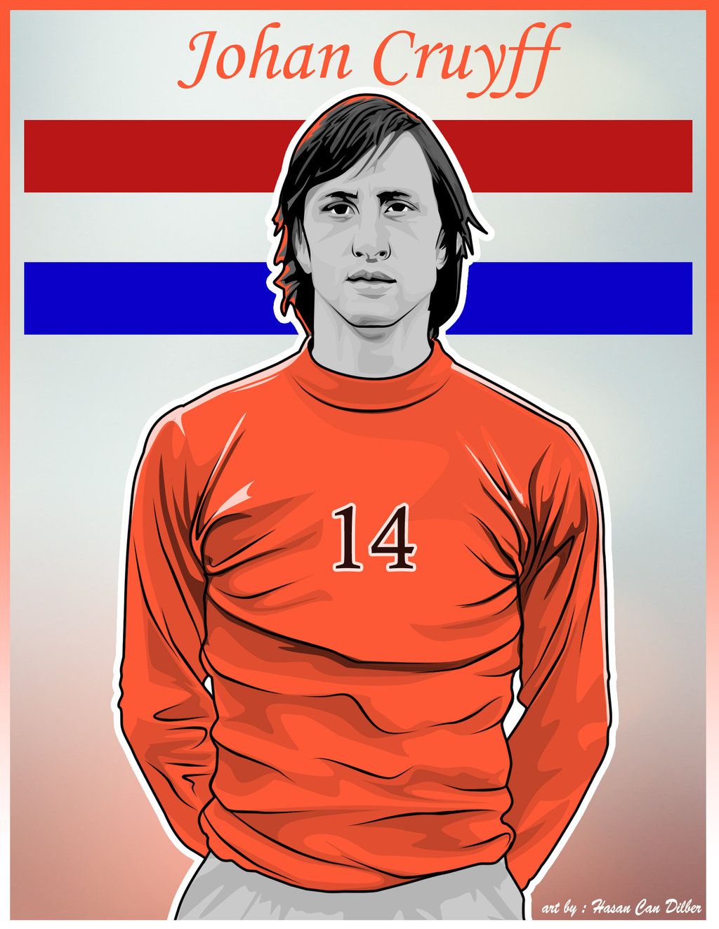 Signed Johan Cruyff Football Shirt Home Barcelona