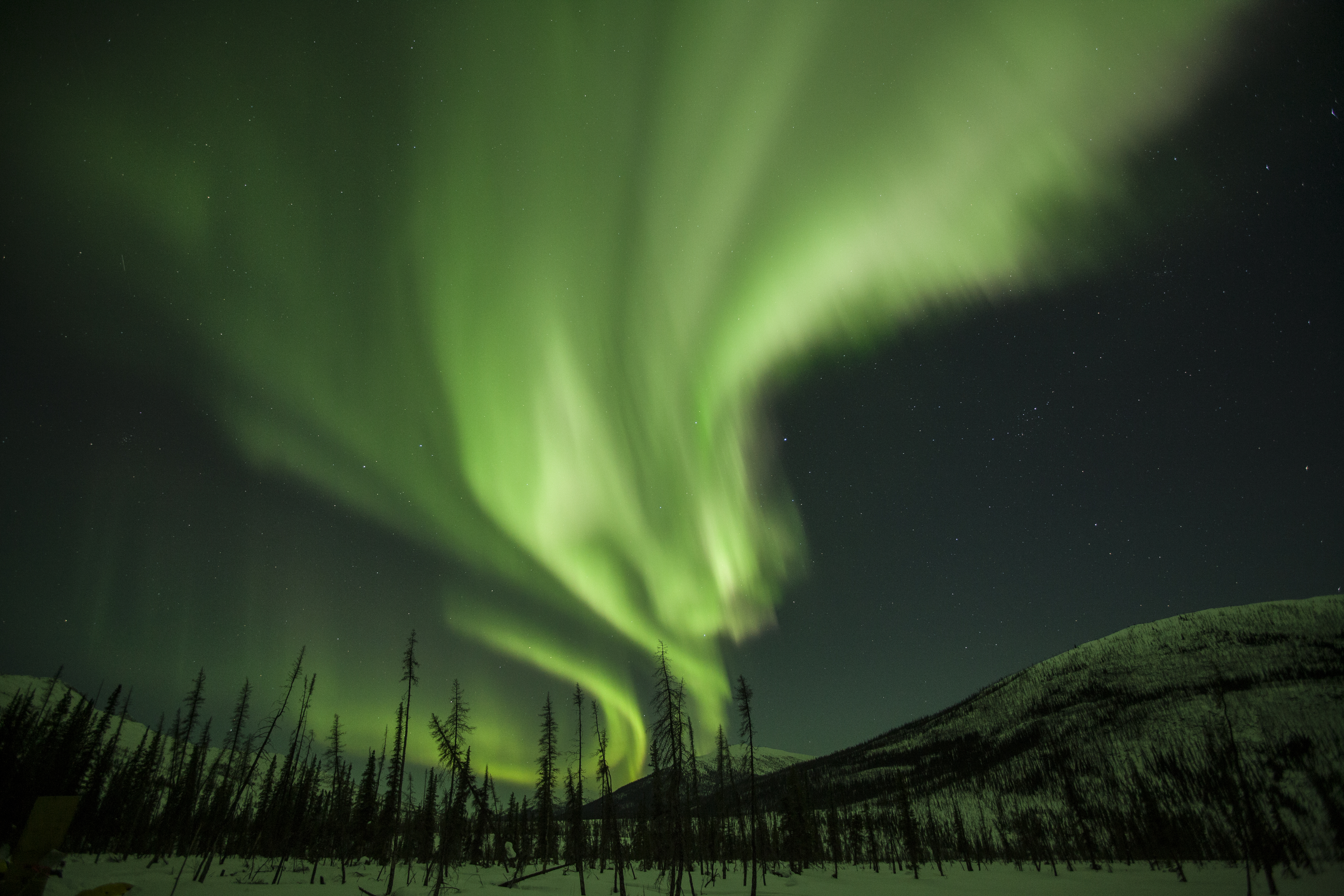 The Northern Lights Aurora Borealis Streak Skies Above Alaska S