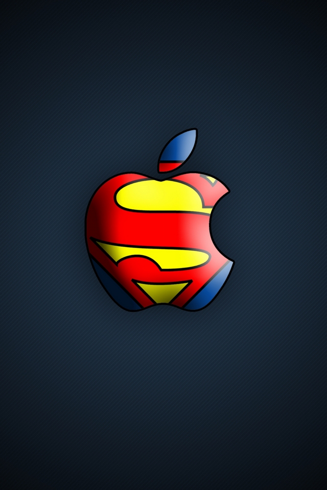 superman apple   Download iPhoneiPod TouchAndroid Wallpapers