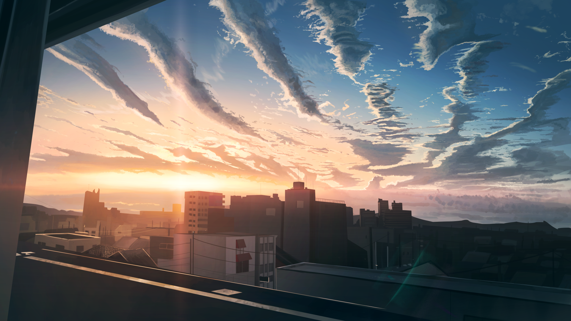 Anime City Sunset HD wallpaper  Peakpx