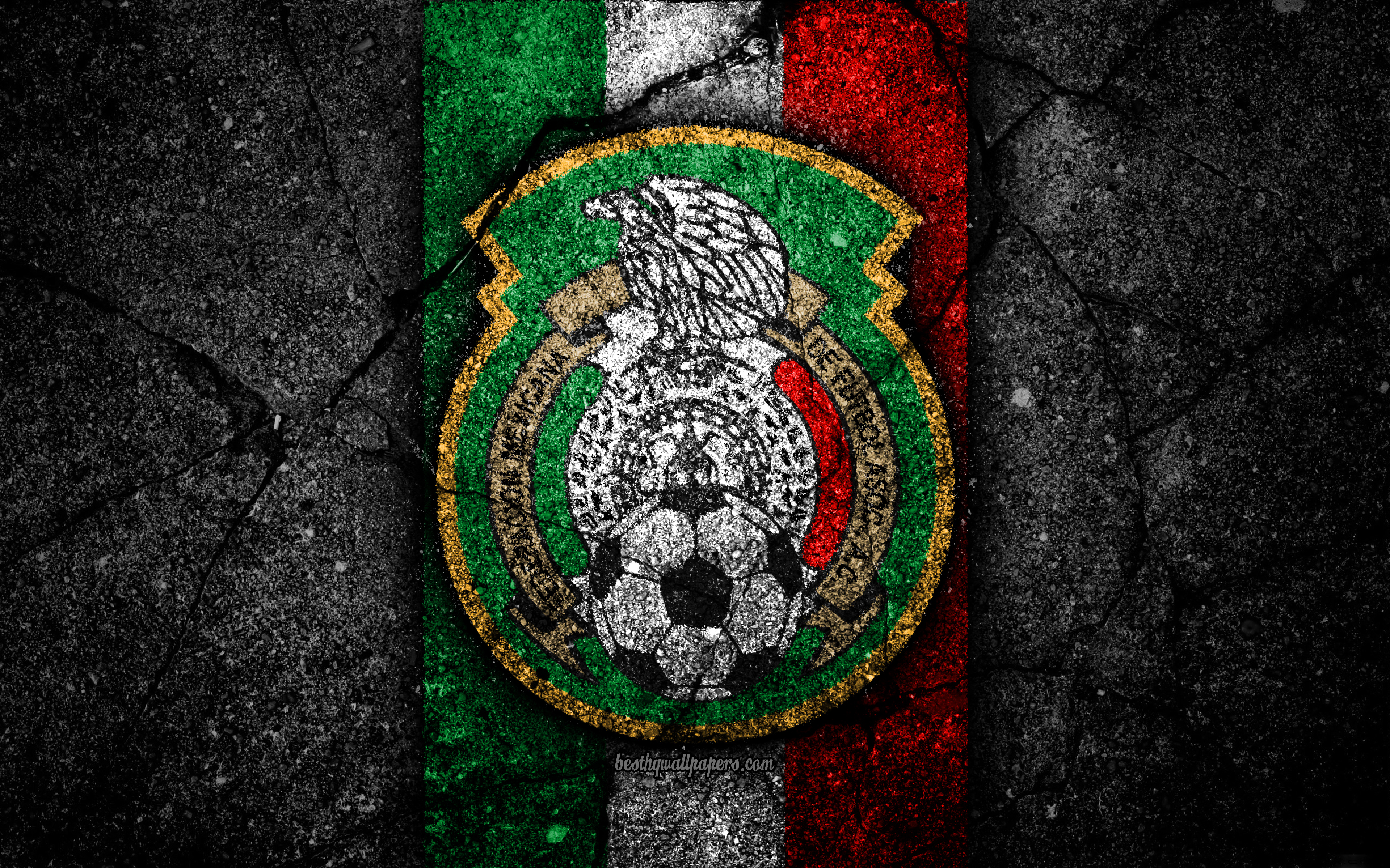 Wallpaper Mexico National Football Team 4k Emblem