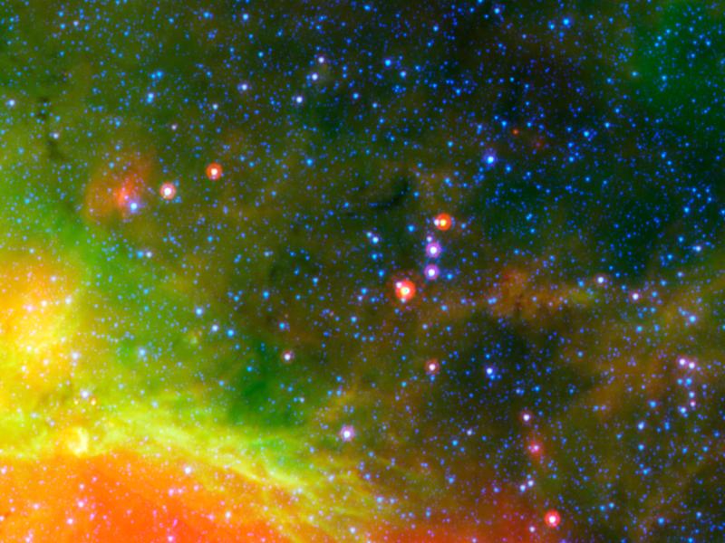 Spitzer Telescope Star Galaxy Space Nebula Background Gallery