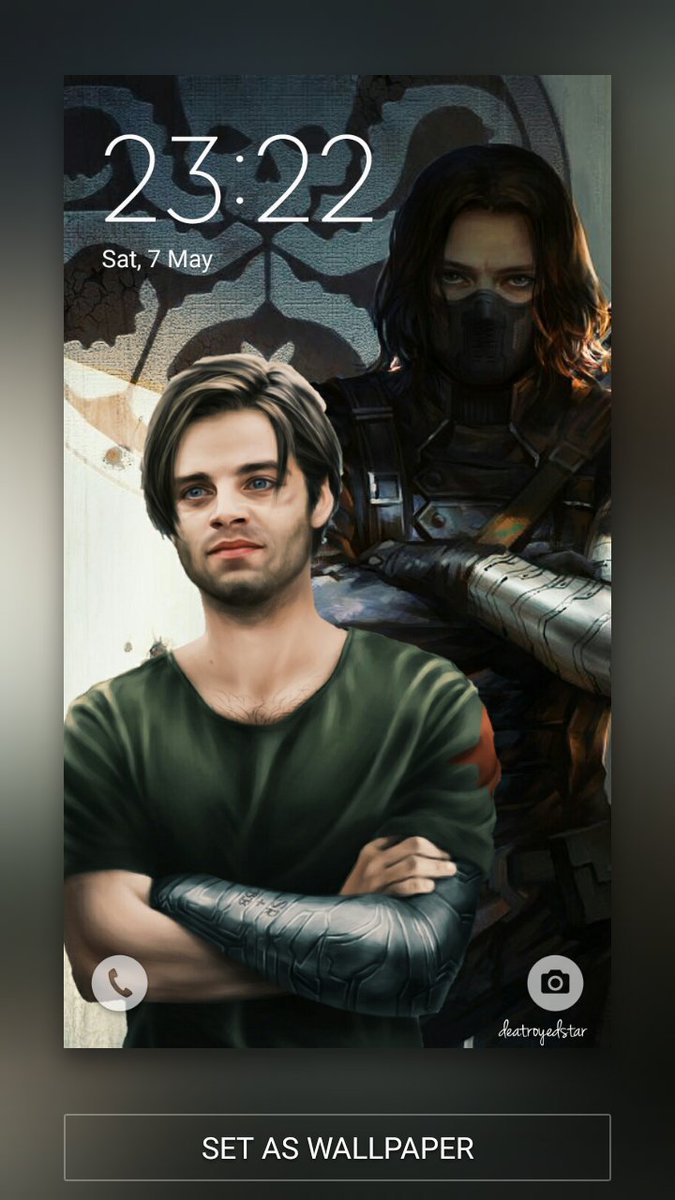 Bucky Barnes iPhone Wallpaper