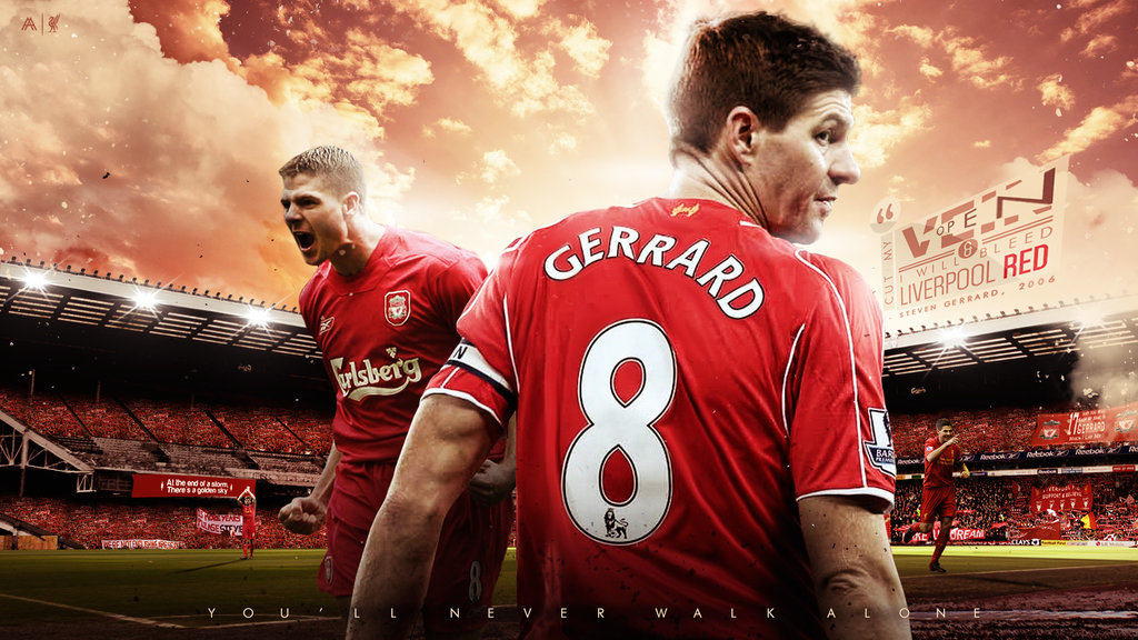 Steven Gerrard 2015 Wallpaper by AlbertGFX on