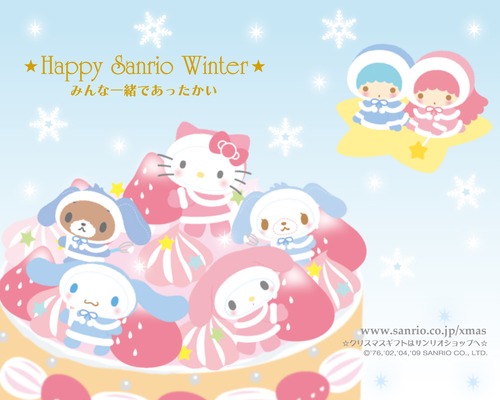 Sanrio Characters Wallpaper Happy Winter