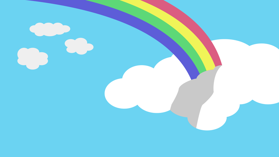 Rainbow Cloud Wallpaper By Kumajii