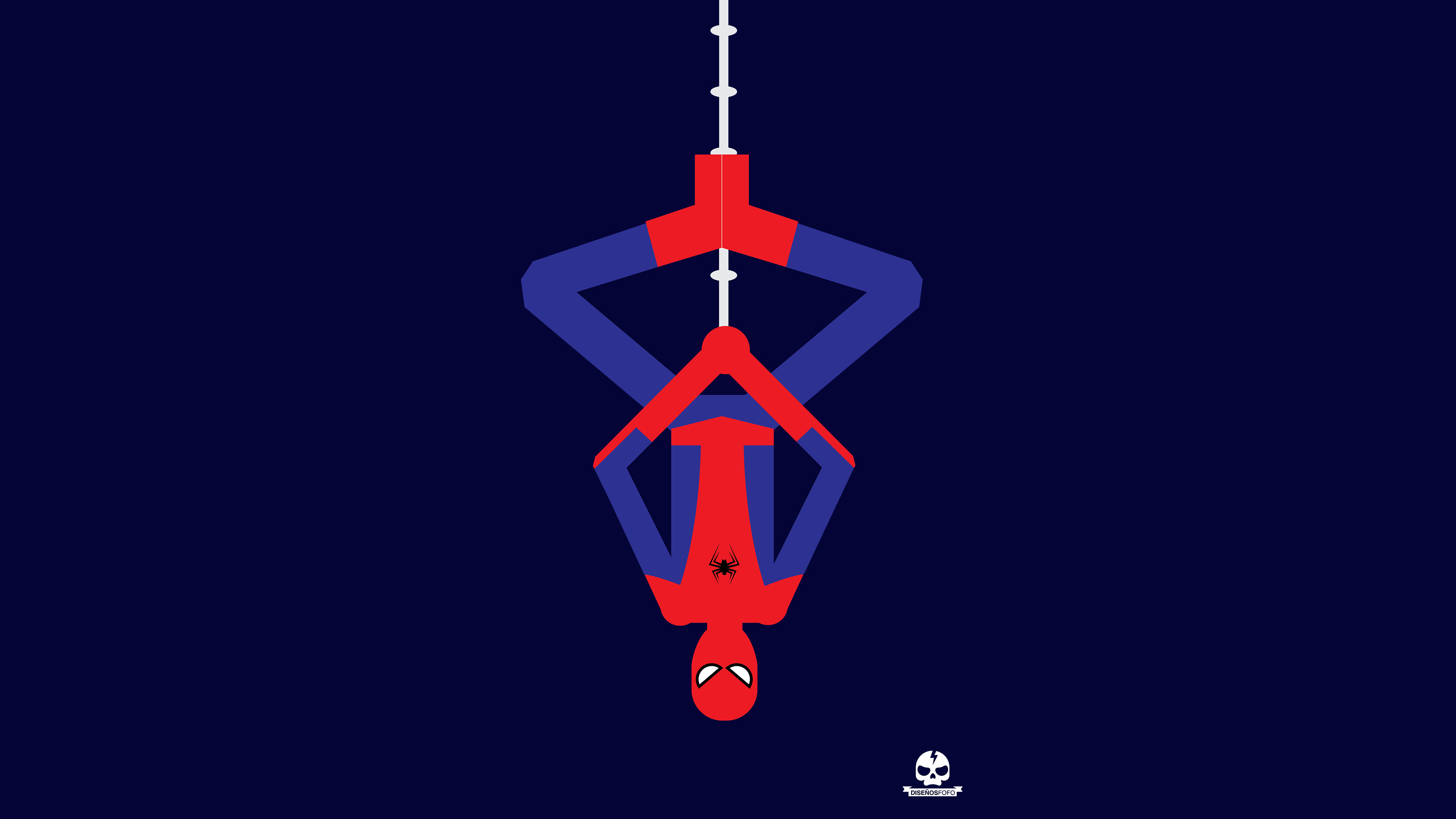 🔥 Free Download Wallpaper 4k Spiderman Upside Down Minimalism 4k Wallpaper [3840x2160] For Your