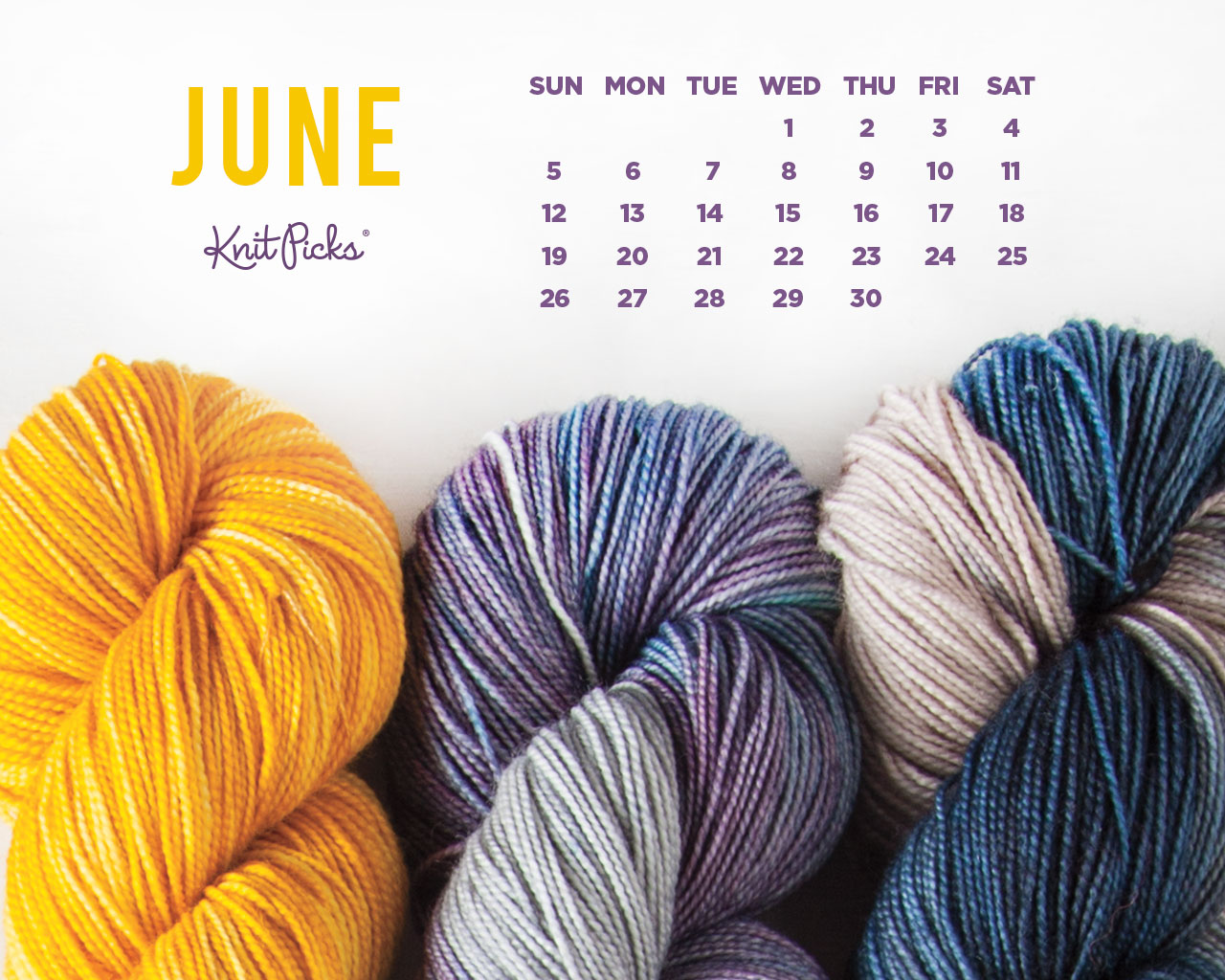 June 2016 Calendar   KnitPicks Staff Knitting Blog 1280x1024