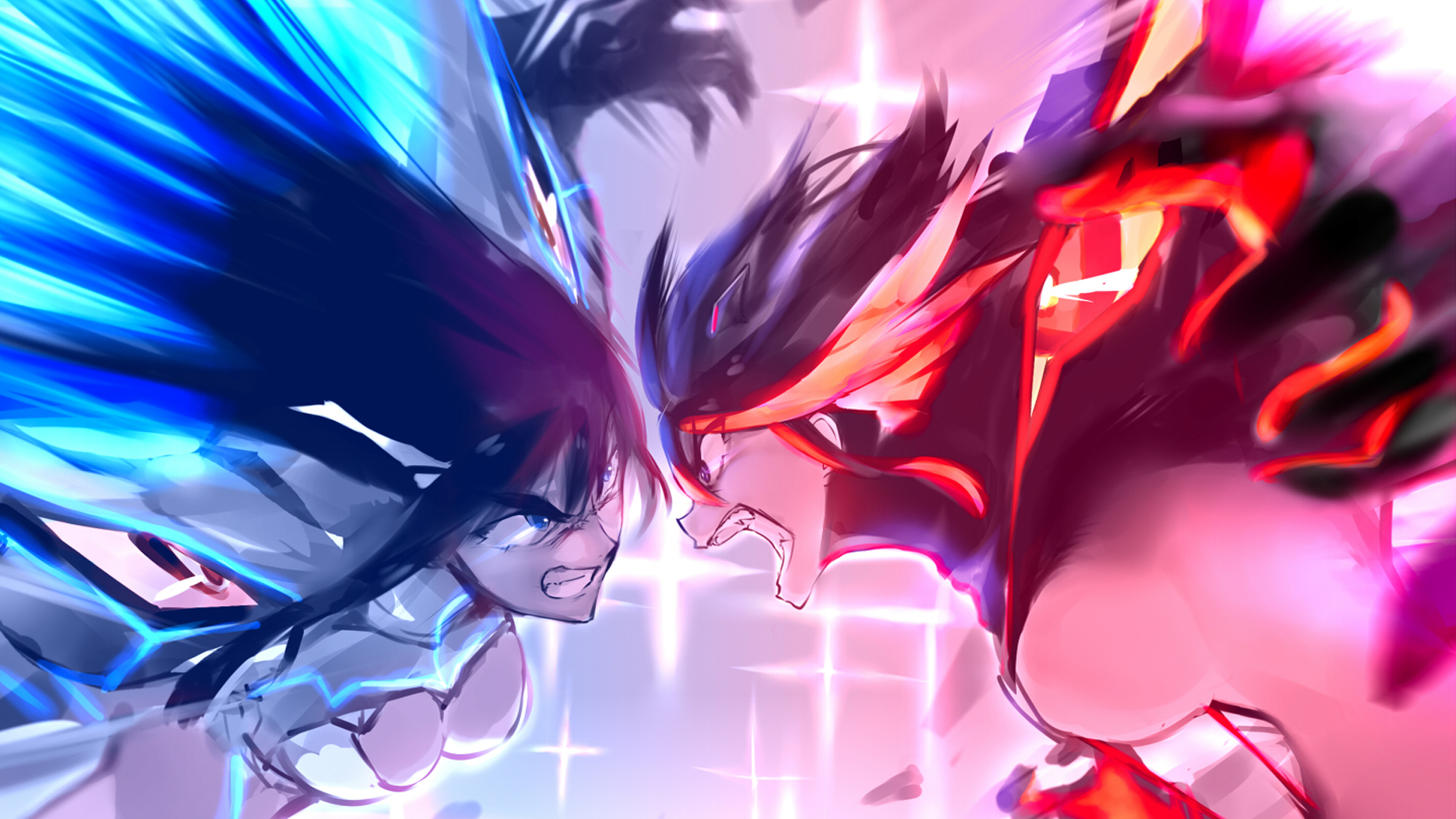 Anime Girl Fighting Wallpaper