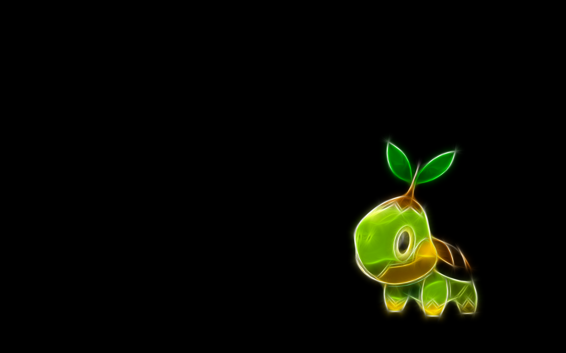 Screenheaven Pokemon Turtwig Black Background