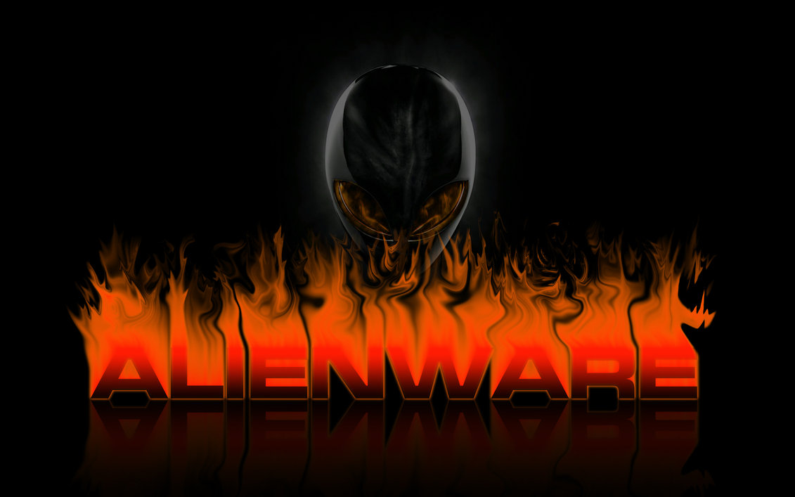 Alienware Orange Fire By Darkangelkrys