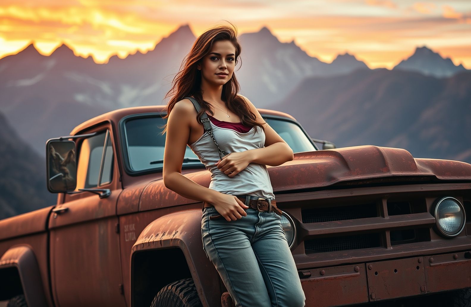 Girls And Trucks Wallpaper